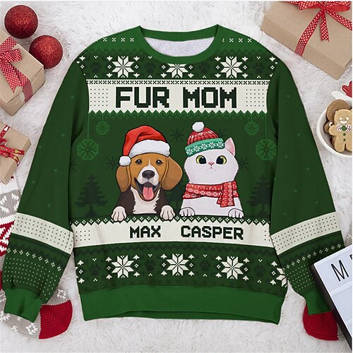 Men's Sweatshirt Pullover Green Blue Red Crew Neck Animal Dog Graphic Prints Print Christmas Daily Sports 3D Print Basic Streetwear Designer Spring Fall Clothing Apparel Hoodies Sweatshirts
Men's Sweatshirt Pullover Green Blue Red Crew Neck Animal Dog Graphic Prints Print Christmas Daily Sports 3D Print Basic Streetwear Designer Spring Fall Clothing Apparel Hoodies Sweatshirts