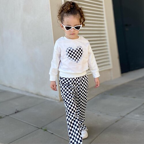 2 pezzi Bambino (1-4 anni) Da ragazza A quadri Felpa e pantaloni Impostato Manica lunga Attivo Esterno 3-7 anni Inverno Bianco
2 pezzi Bambino (1-4 anni) Da ragazza A quadri Felpa e pantaloni Impostato Manica lunga Attivo Esterno 3-7 anni Inverno Bianco