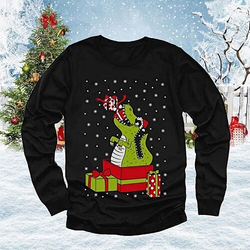 Kids Boys Ugly Christmas T shirt Tops Tee Animal Letter Dinosaur Long Sleeve Crewneck Children Top Outdoor Cute Daily Winter Fall Green 7-13 Years
Kids Boys Ugly Christmas T shirt Tops Tee Animal Letter Dinosaur Long Sleeve Crewneck Children Top Outdoor Cute Daily Winter Fall Green 7-13 Years