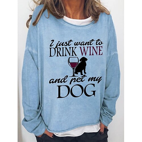 Women's Sweatshirt Pullover Basic Blue Khaki Light Blue Graphic Dog Street Round Neck Long Sleeve S M L XL 2XL 3XL
Women's Sweatshirt Pullover Basic Blue Khaki Light Blue Graphic Dog Street Round Neck Long Sleeve S M L XL 2XL 3XL