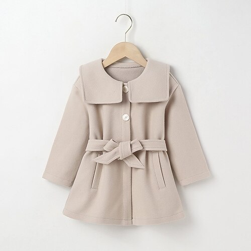 Toddler Girls' Woolen Coat Solid Color Adorable Outdoor Coat Outerwear 7-13 Years Winter Beige
Toddler Girls' Woolen Coat Solid Color Adorable Outdoor Coat Outerwear 7-13 Years Winter Beige