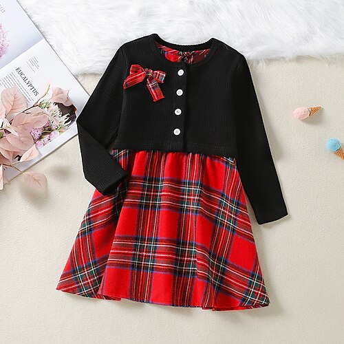 2 pezzi Bambino (1-4 anni) Da ragazza A quadri Completo Impostato Manica lunga stile sveglio Scuola 3-7 anni Inverno Giallo Rosso / Autunno / Sopra il ginocchio
2 pezzi Bambino (1-4 anni) Da ragazza A quadri Completo Impostato Manica lunga stile sveglio Scuola 3-7 anni Inverno Giallo Rosso / Autunno / Sopra il ginocchio