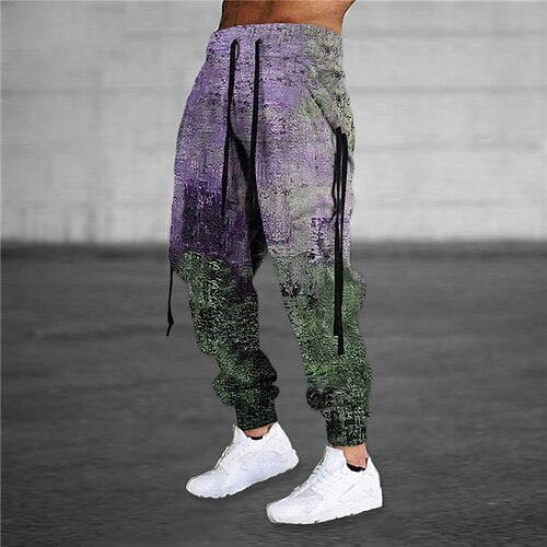 Men's Sweatpants Joggers Trousers Drawstring Elastic Waist 3D Print Color Block Graphic Prints Comfort Sports Outdoor Casual Daily Cotton Blend Streetwear Stylish Blue Purple Micro-elastic
Men's Sweatpants Joggers Trousers Drawstring Elastic Waist 3D Print Color Block Graphic Prints Comfort Sports Outdoor Casual Daily Cotton Blend Streetwear Stylish Blue Purple Micro-elastic