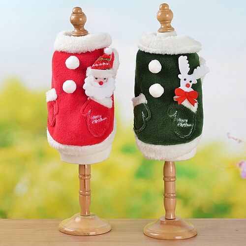 Dog Cat Coat Santa Claus Adorable Stylish Ordinary Casual Daily Outdoor Christmas Winter Dog Clothes Puppy Clothes Dog Outfits Warm Dark Green Red Costume for Girl and Boy Dog Flannel Fabric 8 10 12
Dog Cat Coat Santa Claus Adorable Stylish Ordinary Casual Daily Outdoor Christmas Winter Dog Clothes Puppy Clothes Dog Outfits Warm Dark Green Red Costume for Girl and Boy Dog Flannel Fabric 8 10 12