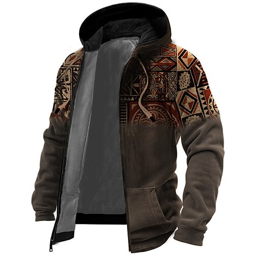 Men's Full Zip Hoodie Jacket Brown Hooded Graphic Prints Zipper Print Sports Outdoor Daily Sports 3D Print Fleece Boho Streetwear Designer Winter Clothing Apparel Hoodies Sweatshirts
Men's Full Zip Hoodie Jacket Brown Hooded Graphic Prints Zipper Print Sports Outdoor Daily Sports 3D Print Fleece Boho Streetwear Designer Winter Clothing Apparel Hoodies Sweatshirts