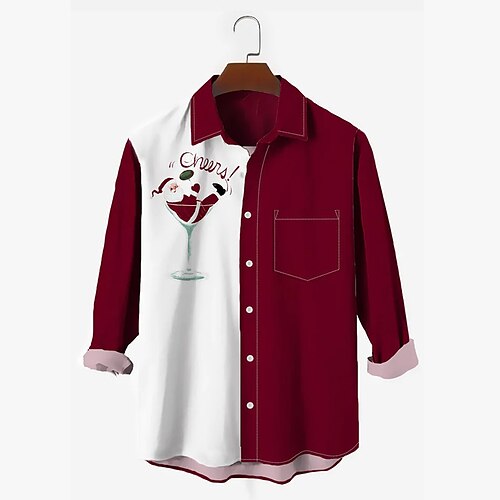 Men's Shirt Santa Claus Graphic Prints Turndown Wine 3D Print Christmas Street Long Sleeve Button-Down Print Clothing Apparel Fashion Designer Casual Soft
Men's Shirt Santa Claus Graphic Prints Turndown Wine 3D Print Christmas Street Long Sleeve Button-Down Print Clothing Apparel Fashion Designer Casual Soft