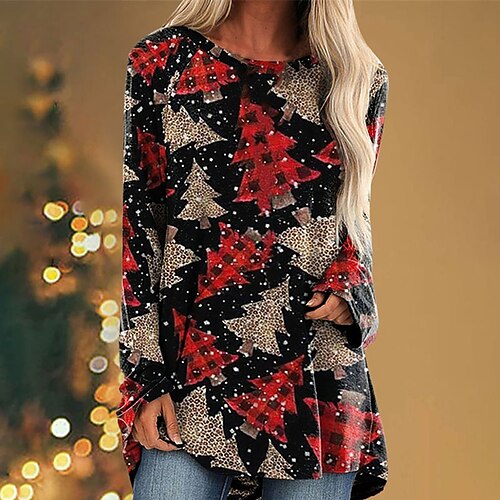 Women's Casual Dress T Shirt Dress Tee Dress Green Black Red Long Sleeve Santa Claus Print Winter Fall Autumn Crew Neck Modern Christmas Daily Vacation Loose Fit 2022 S M L XL XXL
Women's Casual Dress T Shirt Dress Tee Dress Green Black Red Long Sleeve Santa Claus Print Winter Fall Autumn Crew Neck Modern Christmas Daily Vacation Loose Fit 2022 S M L XL XXL
