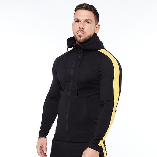 Men's Hoodie Jacket Patchwork Pocket Long Sleeve Outerwear Athleisure Winter Cotton Thermal Warm Windproof Breathable Running Jogging Training Sportswear Activewear Patchwork Army Green Black Red
Men's Hoodie Jacket Patchwork Pocket Long Sleeve Outerwear Athleisure Winter Cotton Thermal Warm Windproof Breathable Running Jogging Training Sportswear Activewear Patchwork Army Green Black Red