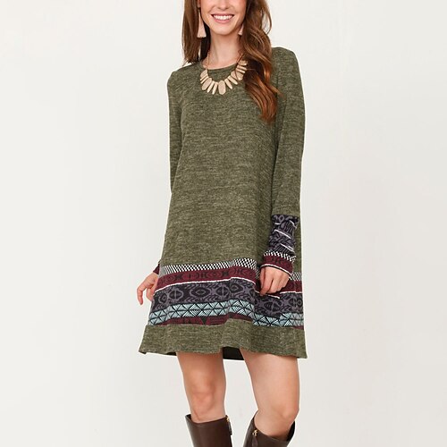 Women's Casual Dress T Shirt Dress Tee Dress Shift Dress Mini Dress Green Long Sleeve Graphic Print Winter Fall Spring Crew Neck Stylish Vacation Weekend 2022 S M L XL XXL 3XL
Women's Casual Dress T Shirt Dress Tee Dress Shift Dress Mini Dress Green Long Sleeve Graphic Print Winter Fall Spring Crew Neck Stylish Vacation Weekend 2022 S M L XL XXL 3XL