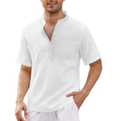 Men's Casual Shirt Button Up Shirt Solid Colored Henley Black Light Green Khaki Royal Blue Beige Outdoor Street Long Sleeve Button-Down Clothing Apparel Fashion Casual Soft Breathable
Men's Casual Shirt Button Up Shirt Solid Colored Henley Black Light Green Khaki Royal Blue Beige Outdoor Street Long Sleeve Button-Down Clothing Apparel Fashion Casual Soft Breathable