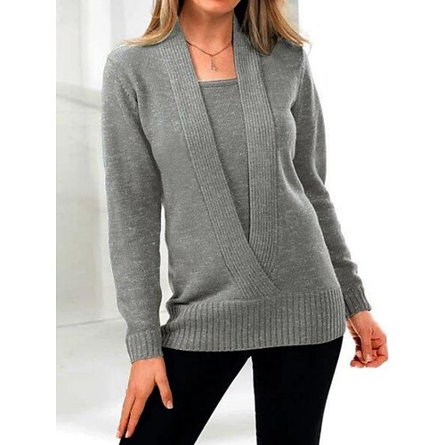 Per donna Pullover Maglione Maglione Uncinetto Maglia Corto Lavorato a maglia Tinta unica Squadrata Informale Giornaliero Per eventi Inverno Autunno Grigio S M L / Manica lunga / Standard
Per donna Pullover Maglione Maglione Uncinetto Maglia Corto Lavorato a maglia Tinta unica Squadrata Informale Giornaliero Per eventi Inverno Autunno Grigio S M L / Manica lunga / Standard