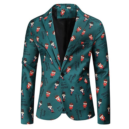 Men's Coat Breathable Christmas Letter Walnut soldier 3D Printed Graphic Turndown Fashion Jacket Outerwear Long Sleeve Pocket Fall & Winter
Men's Coat Breathable Christmas Letter Walnut soldier 3D Printed Graphic Turndown Fashion Jacket Outerwear Long Sleeve Pocket Fall & Winter