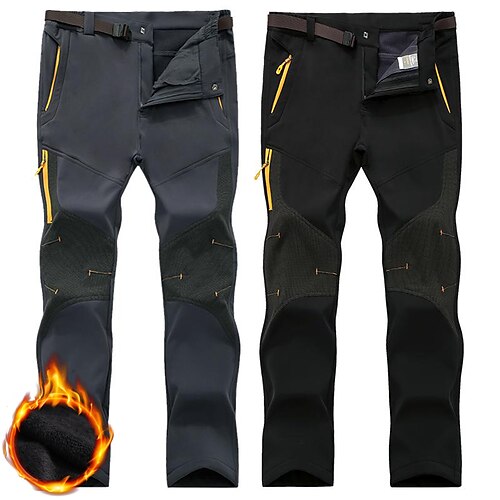 Men's Hiking Pants Trousers Fleece Lined Pants Softshell Pants Winter Outdoor Thermal Warm Windproof Breathable Water Resistant Pants / Trousers Bottoms Black Dark Grey Climbing Camping / Hiking
Men's Hiking Pants Trousers Fleece Lined Pants Softshell Pants Winter Outdoor Thermal Warm Windproof Breathable Water Resistant Pants / Trousers Bottoms Black Dark Grey Climbing Camping / Hiking