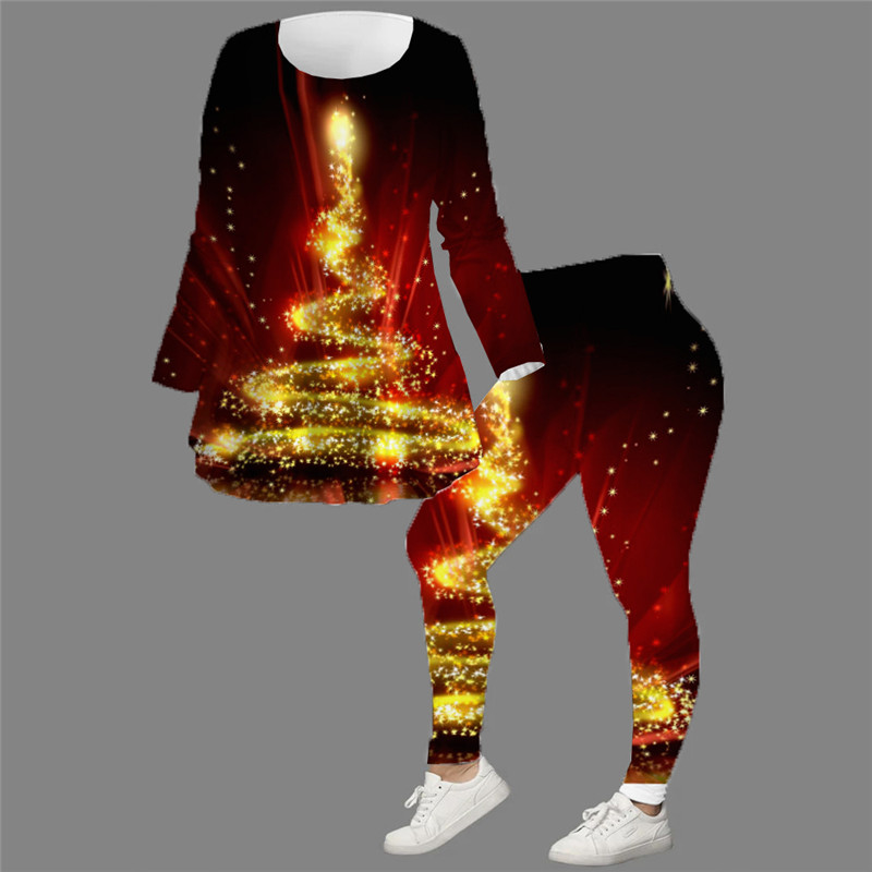 Women's Plus Size Christmas Tops Set Tree Print Long Sleeve Crew Neck Casual Festival Daily Polyester Winter Fall Blue Dark Red
Women's Plus Size Christmas Tops Set Tree Print Long Sleeve Crew Neck Casual Festival Daily Polyester Winter Fall Blue Dark Red