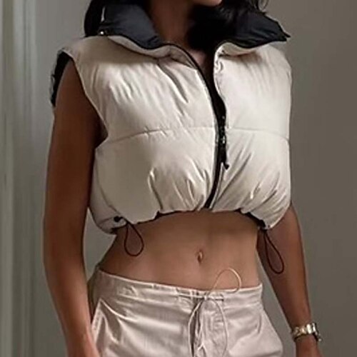 Women's Vest Warm Breathable Outdoor Daily Wear Vacation Going out Zipper Zipper Stand Collar Casual Modern Comfortable Street Style Solid Color Regular Fit Outerwear Sleeveless Winter Fall Green
Women's Vest Warm Breathable Outdoor Daily Wear Vacation Going out Zipper Zipper Stand Collar Casual Modern Comfortable Street Style Solid Color Regular Fit Outerwear Sleeveless Winter Fall Green
