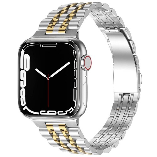 Smart Watch Band Compatible with Apple iWatch 38/40/41mm 42/44/45/49mm Ultra Series 8 7 6 5 4 3 2 1 SE Metal Band for iWatch Smartwatch Strap Wristband Stainless Steel Luxury
Smart Watch Band Compatible with Apple iWatch 38/40/41mm 42/44/45/49mm Ultra Series 8 7 6 5 4 3 2 1 SE Metal Band for iWatch Smartwatch Strap Wristband Stainless Steel Luxury