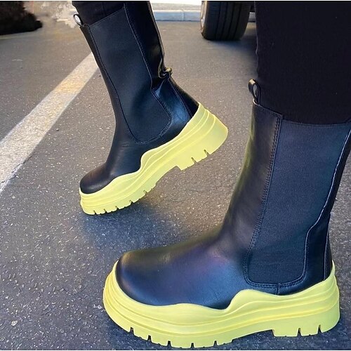 Women's Boots Daily Plus Size Mid Calf Boots Block Heel Round Toe Casual Minimalism Loafer Black Green Purple
Women's Boots Daily Plus Size Mid Calf Boots Block Heel Round Toe Casual Minimalism Loafer Black Green Purple