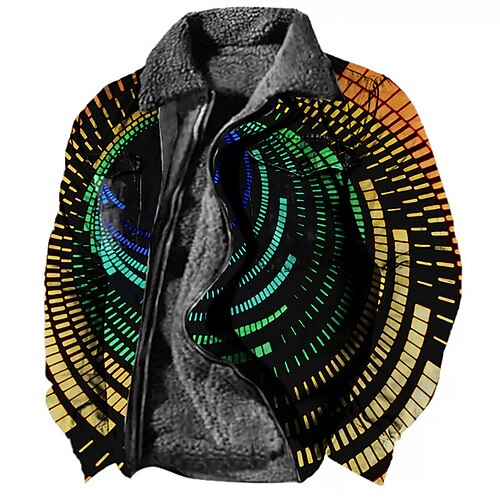 Men's Coat Warm Christmas Zipper Optical Illusion Snowman Snowflake 3D Printed Graphic Turndown Fashion Jacket Outerwear Long Sleeve Pocket Fall & Winter
Men's Coat Warm Christmas Zipper Optical Illusion Snowman Snowflake 3D Printed Graphic Turndown Fashion Jacket Outerwear Long Sleeve Pocket Fall & Winter