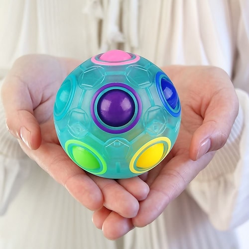 

Antistress Cube Magic Fidget Toys Puzzle Rainbow Balls Children Educational Toy Adult Kid Reliever Stress Anxiety Christmas Gift 3PCS