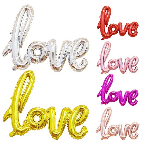 2 Pcs Wedding Supplies One Piece Love Letter Balloon Wedding Room Layout Aluminum Film Balloon Birthday Party Decoration Balloon
2 Pcs Wedding Supplies One Piece Love Letter Balloon Wedding Room Layout Aluminum Film Balloon Birthday Party Decoration Balloon