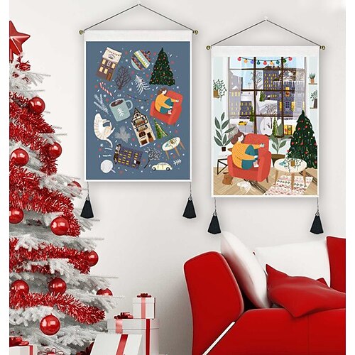 Christmas Wall Tapestry Photography Background Hanging Painting Cute Decoration Nordic Children's Room Bedroom Layout Christmas
Christmas Wall Tapestry Photography Background Hanging Painting Cute Decoration Nordic Children's Room Bedroom Layout Christmas