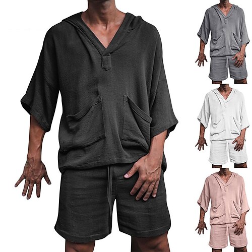 Herre T-Shirt Jakkesæt Træningsdragt Tennistrøje Shorts og T-shirt sæt Ensfarvet Hætte udendørs Gade Kortærmet Langærmet Snørelukning 2 stk Tøj Bomuld Sport Designer Sportstøj Klassisk
Herre T-Shirt Jakkesæt Træningsdragt Tennistrøje Shorts og T-shirt sæt Ensfarvet Hætte udendørs Gade Kortærmet Langærmet Snørelukning 2 stk Tøj Bomuld Sport Designer Sportstøj Klassisk