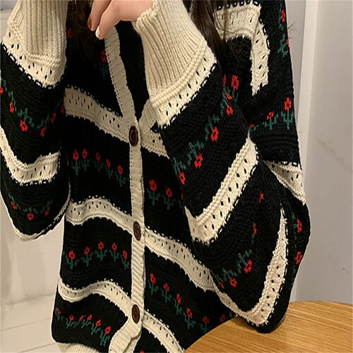 Mulheres Suéter de Natal feio Sueter Cardigan Saltador Waffle Tricotar Vazado Listrado Decote V Casual Natal Esporte Inverno Outono Preto Bege Tamanho Único
Mulheres Suéter de Natal feio Sueter Cardigan Saltador Waffle Tricotar Vazado Listrado Decote V Casual Natal Esporte Inverno Outono Preto Bege Tamanho Único