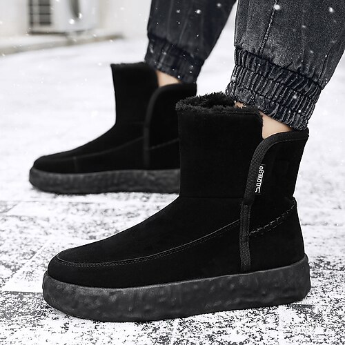 Men's Boots Snow Boots Fleece lined Casual Classic Outdoor Daily PU Warm Booties / Ankle Boots Black Gray Winter Fall
Men's Boots Snow Boots Fleece lined Casual Classic Outdoor Daily PU Warm Booties / Ankle Boots Black Gray Winter Fall
