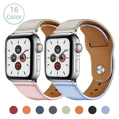 1PC Smart Watch Band Compatible with Apple iWatch Series 8 7 6 5 4 3 2 1 SE Leather Loop for iWatch Smartwatch Strap Wristband PU Leather Adjustable Breathable Shockproof
1PC Smart Watch Band Compatible with Apple iWatch Series 8 7 6 5 4 3 2 1 SE Leather Loop for iWatch Smartwatch Strap Wristband PU Leather Adjustable Breathable Shockproof