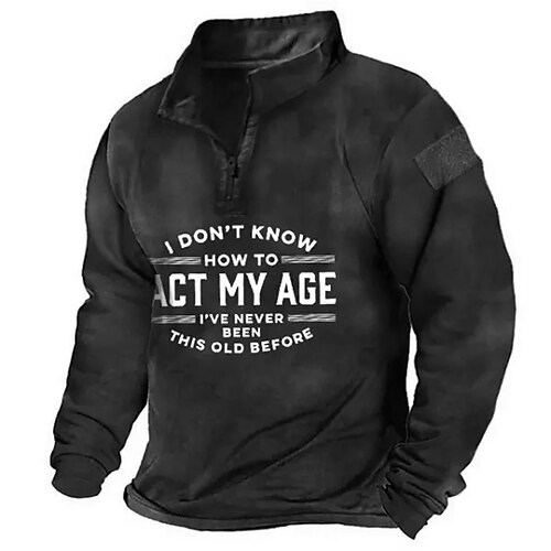 Men's Zip Up Sweatshirt Pullover Quarter Zipper Sweatshirt Black Half Zip Letter Graphic Prints Zipper Print Daily Sports 3D Print Basic Designer Casual Spring Fall Clothing Apparel Hoodies
Men's Zip Up Sweatshirt Pullover Quarter Zipper Sweatshirt Black Half Zip Letter Graphic Prints Zipper Print Daily Sports 3D Print Basic Designer Casual Spring Fall Clothing Apparel Hoodies