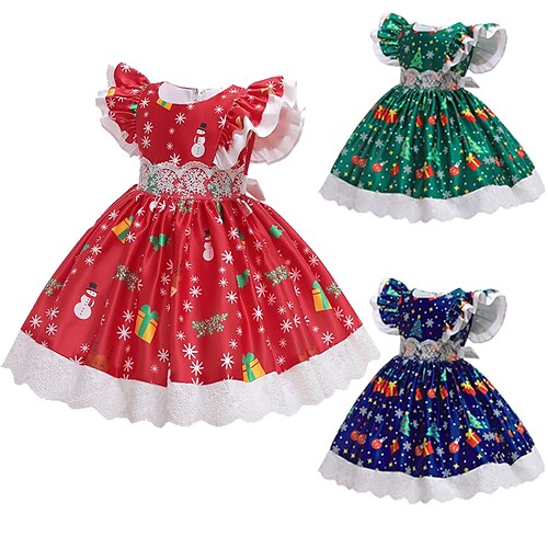 Toddler Girls' Christmas Party Dress Animal Cartoon Party Dress Formal Party Lace Ruched Green Blue Red Short Sleeve Active Cute Dresses Christmas Spring Summer Regular Fit 3-7 Years
Toddler Girls' Christmas Party Dress Animal Cartoon Party Dress Formal Party Lace Ruched Green Blue Red Short Sleeve Active Cute Dresses Christmas Spring Summer Regular Fit 3-7 Years