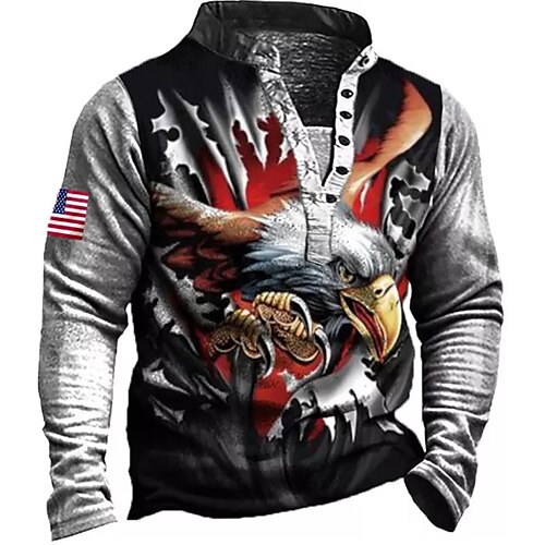 Men's Sweatshirt Pullover Black Standing Collar Graphic Prints Eagle Zipper Print Daily Sports Holiday 3D Print Basic Streetwear Designer Spring Fall Clothing Apparel Hoodies Sweatshirts
Men's Sweatshirt Pullover Black Standing Collar Graphic Prints Eagle Zipper Print Daily Sports Holiday 3D Print Basic Streetwear Designer Spring Fall Clothing Apparel Hoodies Sweatshirts