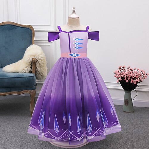 Frozen Elsa Kids Girls' Dress Geometric Party Dress Dress Performance Crew Neck Long Sleeve Princess Dress 3-12 Years Winter Purple
Frozen Elsa Kids Girls' Dress Geometric Party Dress Dress Performance Crew Neck Long Sleeve Princess Dress 3-12 Years Winter Purple