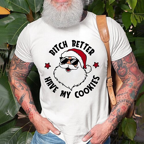 Hombre Unisexo Camiseta Papá Noel Estampados Cuello Barco Negro Rojo Gris Blanco Estampado en caliente Exterior Navidad Manga Corta Estampado Ropa Deportes Design Casual Grande y alto
Hombre Unisexo Camiseta Papá Noel Estampados Cuello Barco Negro Rojo Gris Blanco Estampado en caliente Exterior Navidad Manga Corta Estampado Ropa Deportes Design Casual Grande y alto