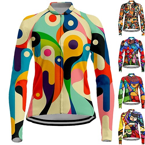 21Grams Women's Cycling Jersey Long Sleeve Bike Jersey Top with 3 Rear Pockets Mountain Bike MTB Road Bike Cycling Breathable Quick Dry Moisture Wicking Reflective Strips Green Yellow Red Graphic
21Grams Women's Cycling Jersey Long Sleeve Bike Jersey Top with 3 Rear Pockets Mountain Bike MTB Road Bike Cycling Breathable Quick Dry Moisture Wicking Reflective Strips Green Yellow Red Graphic