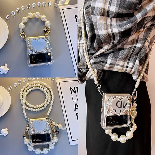 Phone Case For Samsung Galaxy Flip Z Flip Z Flip 4 Z Flip 3 Bumper Frame Rhinestone Flip Crystal Diamond Acrylic
Phone Case For Samsung Galaxy Flip Z Flip Z Flip 4 Z Flip 3 Bumper Frame Rhinestone Flip Crystal Diamond Acrylic