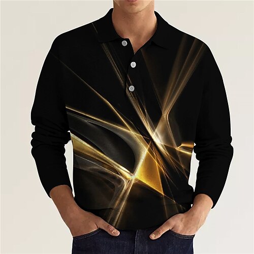 Men's Polo Shirt Golf Shirt Abstract Graphic Prints Turndown Silver Gold 3D Print Outdoor Street Long Sleeve Button-Down Print Clothing Apparel Fashion Designer Casual Soft
Men's Polo Shirt Golf Shirt Abstract Graphic Prints Turndown Silver Gold 3D Print Outdoor Street Long Sleeve Button-Down Print Clothing Apparel Fashion Designer Casual Soft