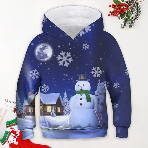 Kids Boys Christmas Hoodie Pullover Snowman Long Sleeve Pocket Children Top Christmas Gifts Hoodie Cute Daily Blue Winter 3-12 Years
Kids Boys Christmas Hoodie Pullover Snowman Long Sleeve Pocket Children Top Christmas Gifts Hoodie Cute Daily Blue Winter 3-12 Years
