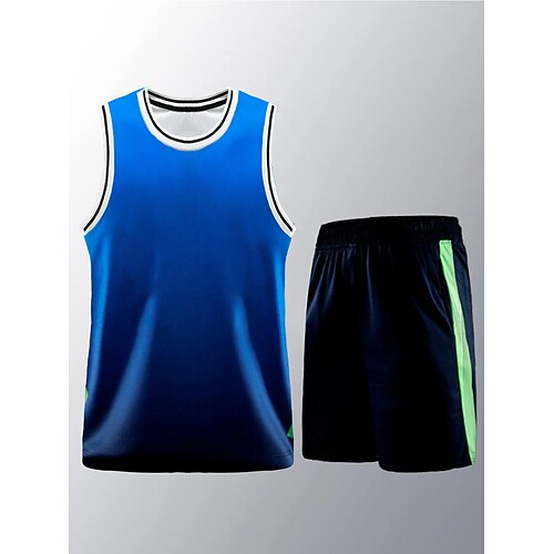 Unisex Tracksuit 2 Piece Athletic Sleeveless Breathable Quick Dry Soft Basketball Sportswear Activewear Color Gradient Black Purple Rosy Pink
Unisex Tracksuit 2 Piece Athletic Sleeveless Breathable Quick Dry Soft Basketball Sportswear Activewear Color Gradient Black Purple Rosy Pink