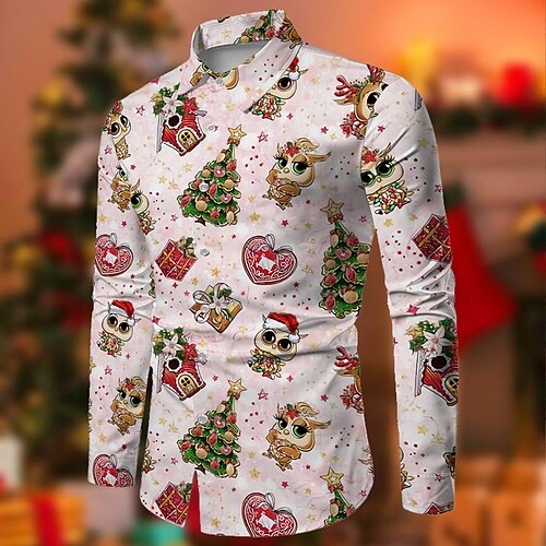 Men's Shirt Cartoon Tree Turndown Light Pink Blue Pink Yellow White 3D Print Outdoor Christmas Long Sleeve Button-Down Print Clothing Apparel Fashion Designer Casual Breathable
Men's Shirt Cartoon Tree Turndown Light Pink Blue Pink Yellow White 3D Print Outdoor Christmas Long Sleeve Button-Down Print Clothing Apparel Fashion Designer Casual Breathable