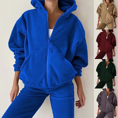 Women's Tracksuit Sweatsuit 2 Piece Full Zip Street Winter Long Sleeve Breathable Soft Running Sportswear Activewear Earth Yellow Green Blue / Casual / Athleisure
Women's Tracksuit Sweatsuit 2 Piece Full Zip Street Winter Long Sleeve Breathable Soft Running Sportswear Activewear Earth Yellow Green Blue / Casual / Athleisure