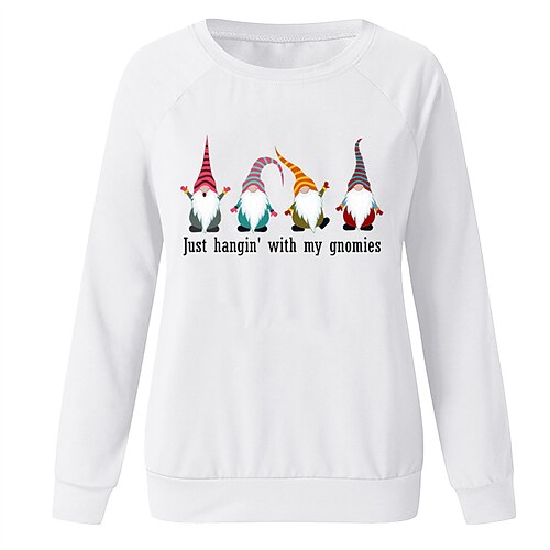 Women's Plus Size Christmas Tops Pullover Sweatshirt Letter Santa Claus Print Long Sleeve Crew Neck Casual Holiday Daily Polyester Winter Fall Black Grey
Women's Plus Size Christmas Tops Pullover Sweatshirt Letter Santa Claus Print Long Sleeve Crew Neck Casual Holiday Daily Polyester Winter Fall Black Grey