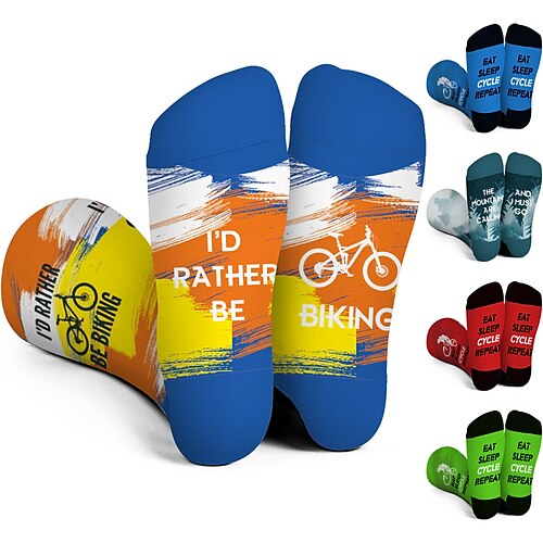 Socks Cycling Socks Funny Socks Novelty Socks I'd Rather Be Men's Women's Bike / Cycling Breathable Soft Comfortable 1 Pair Graphic Cotton Red Yellow S M L
Socks Cycling Socks Funny Socks Novelty Socks I'd Rather Be Men's Women's Bike / Cycling Breathable Soft Comfortable 1 Pair Graphic Cotton Red Yellow S M L