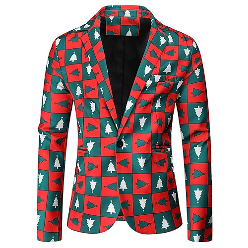 Men's Coat Breathable Christmas Christmas Tree 3D Printed Graphic Turndown Fashion Jacket Outerwear Long Sleeve Pocket Fall & Winter
Men's Coat Breathable Christmas Christmas Tree 3D Printed Graphic Turndown Fashion Jacket Outerwear Long Sleeve Pocket Fall & Winter