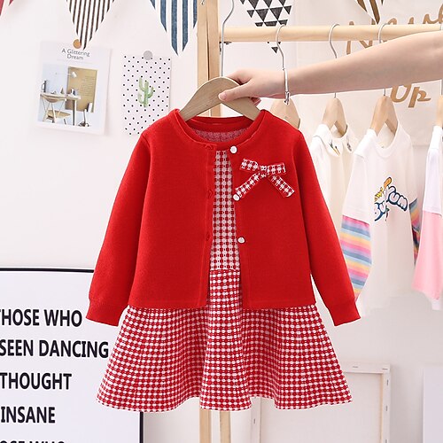 2 pezzi Bambino (1-4 anni) Da ragazza Pied-de-poule Abito e cardigan Impostato Manica lunga Attivo Scuola 7-13 anni Inverno Nero Rosa Rosso
2 pezzi Bambino (1-4 anni) Da ragazza Pied-de-poule Abito e cardigan Impostato Manica lunga Attivo Scuola 7-13 anni Inverno Nero Rosa Rosso