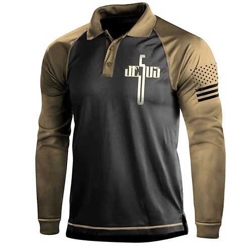 Men's Polo Shirt Golf Shirt Letter Graphic Prints Turndown Green Blue Khaki Red Gray 3D Print Outdoor Street Long Sleeve Button-Down Print Clothing Apparel Fashion Casual Soft Breathable
Men's Polo Shirt Golf Shirt Letter Graphic Prints Turndown Green Blue Khaki Red Gray 3D Print Outdoor Street Long Sleeve Button-Down Print Clothing Apparel Fashion Casual Soft Breathable
