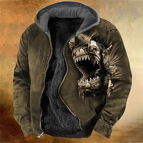 Men's Full Zip Hoodie Jacket Brown Hooded Animal Graphic Prints Zipper Print Sports Outdoor Daily Sports 3D Print Fleece Streetwear Designer Casual Winter Clothing Apparel Shark Hoodies Sweatshirts
Men's Full Zip Hoodie Jacket Brown Hooded Animal Graphic Prints Zipper Print Sports Outdoor Daily Sports 3D Print Fleece Streetwear Designer Casual Winter Clothing Apparel Shark Hoodies Sweatshirts