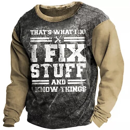 Men's Sweatshirt Pullover Brown Crew Neck Color Block Letter Graphic Prints Print Daily Sports Holiday 3D Print Basic Streetwear Designer Spring Fall Clothing Apparel Hoodies Sweatshirts
Men's Sweatshirt Pullover Brown Crew Neck Color Block Letter Graphic Prints Print Daily Sports Holiday 3D Print Basic Streetwear Designer Spring Fall Clothing Apparel Hoodies Sweatshirts