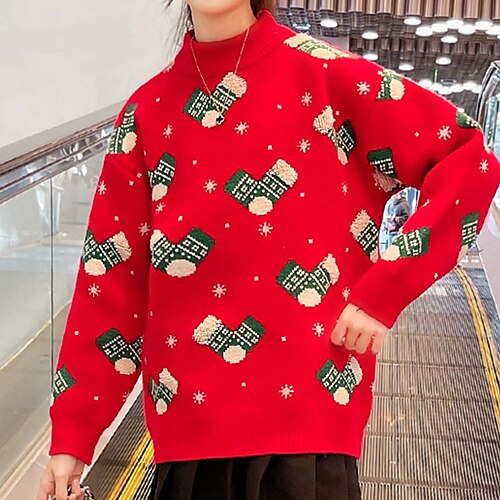 Kids Girls' Sweater Ugly School Long Sleeve Fashion 7-13 Years Winter Green Red
Kids Girls' Sweater Ugly School Long Sleeve Fashion 7-13 Years Winter Green Red