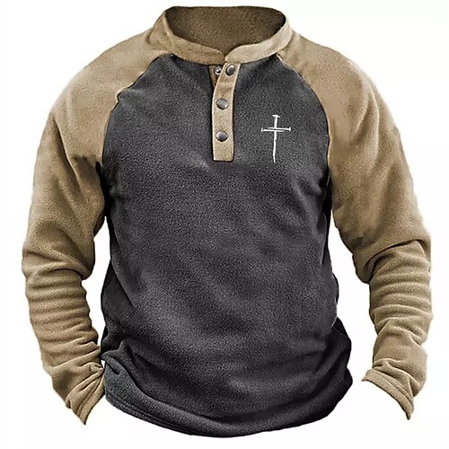 Men's Henley Shirt Color Block Henley Blue Red Brown Hot Stamping Street Sports Long Sleeve Button-Down Clothing Apparel Basic Designer Casual Comfortable
Men's Henley Shirt Color Block Henley Blue Red Brown Hot Stamping Street Sports Long Sleeve Button-Down Clothing Apparel Basic Designer Casual Comfortable